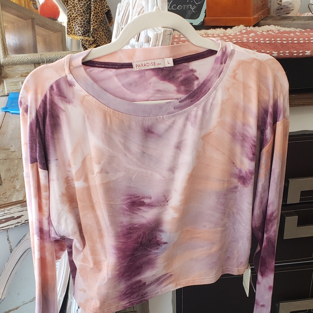 Tye Dye Crop Top, NWT by Paradise USA